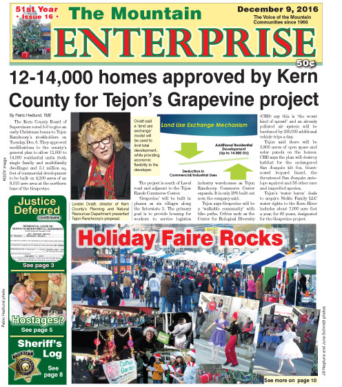 The Mountain Enterprise December 9, 2016 Edition