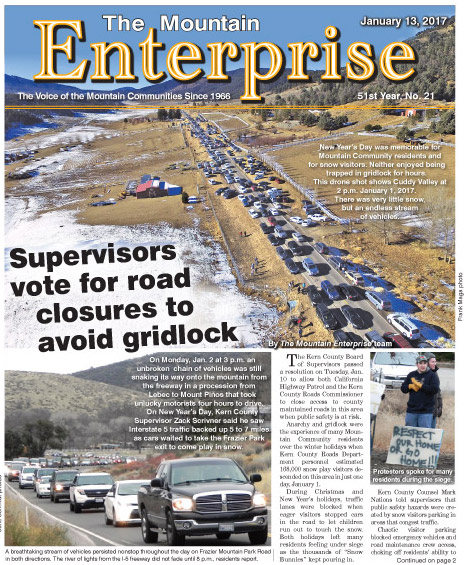 The Mountain Enterprise January 13, 2017 Edition