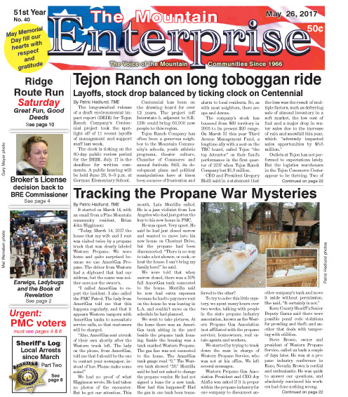 The Mountain Enterprise May 26, 2017 Edition
