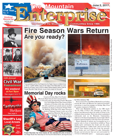 The Mountain Enterprise June 2, 2017 Edition