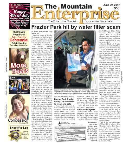 The Mountain Enterprise June 30, 2017 Edition