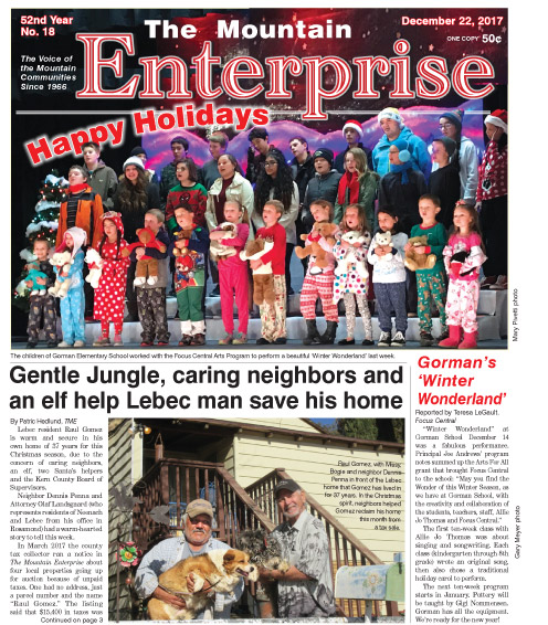 The Mountain Enterprise December 22, 2017 Edition