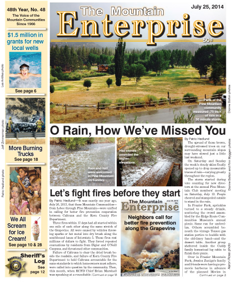 The Mountain Enterprise July 25, 2014 Edition