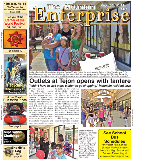 The Mountain Enterprise August 15, 2014 Edition