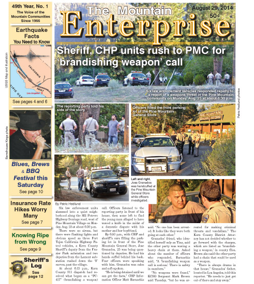 The Mountain Enterprise August 29, 2014 Edition