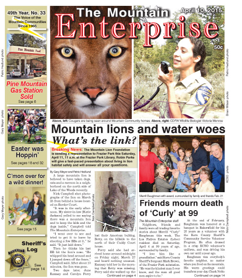 The Mountain Enterprise April 10, 2015 Edition