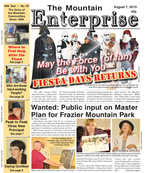 The Mountain Enterprise August 7, 2015 Edition