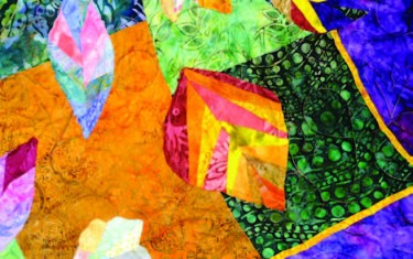 Detail of the beautiful ‘Opportunity Quilt’ to be raffled at the show. [Mary McDevitt photo]