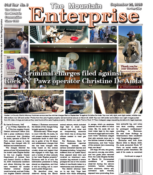 The Mountain Enterprise September 25, 2026 Edition