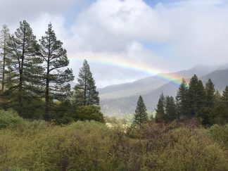 Dionne Bolton caught this pot of gold at Fern's Lake in Pine Mountain Club on Sunday, May 26, 2019 at 5 p.m., and then snow began at 7 p.m.