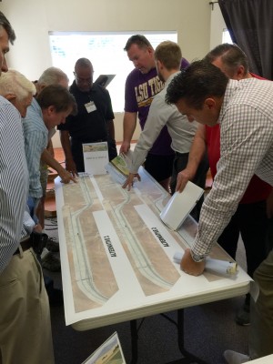 Residents flocked to the May 2 Open House at Grace Chapel to review the updated engineering alternatives for Highway 138 (Avenue D) upgrades. [Jeff Zimmerman photo]
