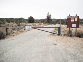 Gate from Lockwood Valley Road into Grade Valley area.