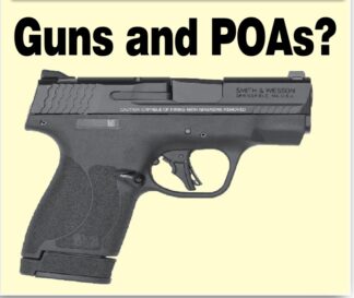 Silence is an option. Should a POA be edging into California Criminal Law when there is no need to? Could that bring liability to the homeowners who have property in PMCPOA?  [Smith & Wesson product image]