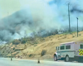 Buzzard Fire spreading