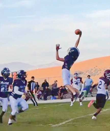 Falcons football team wins first home game of the season