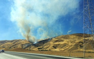 Lebec resident Kevin McDonnell sent this photo of the July 28 Gorman fire. He said this was taken at 4:45 p.m.