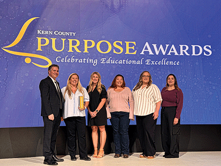El Tejon Middle School honored at inaugural PURPOSE Awards in Bakersfield