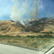 Brush fire burning in Gorman hills area