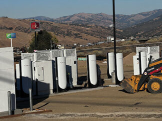 Tesla Superchargers almost ready