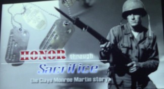 Honor Through Sacrifice, the Clayo Monroe Martin Story is a film by Julian Wilson that will be shown Friday, July 10 at the Town Hall presented in Pine Mountain, open to all. [Julian Wilson image]