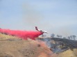 (Now in mop-up stage) Brush fire moves into Digier Canyon from Interstate 5