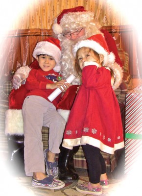 These tykes told Santa their wishes last year. [Patric Hedlund photo]