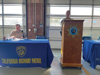 Sergeant Mike Karr from the Fort Tejon CHP office speaking about snow play safety;