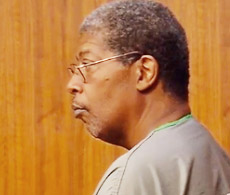 Steve Gilmore of Lebec was charged with first degree murder at the arraignment hearing Monday, Dec. 21. [Image from report by Adam Herbets, KBAK Eyewitness News: http://bakersfieldnow.com/news] KBAK 23 image used with permission.