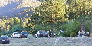 Six law enforcement vehicles responded rapidly to a report of a weapons threat in the Pine Mountain community on Monday, Aug. 25 at about 6:30 p.m. [photo by Patric Hedlund]