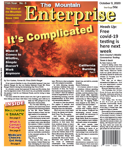 The Mountain Enterprise October 9, 2020 Edition