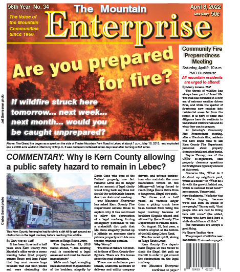 The Mountain Enterprise April 8, 2022 Edition