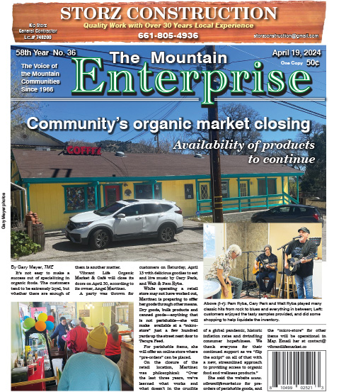 The Mountain Enterprise April 19, 2024 Edition