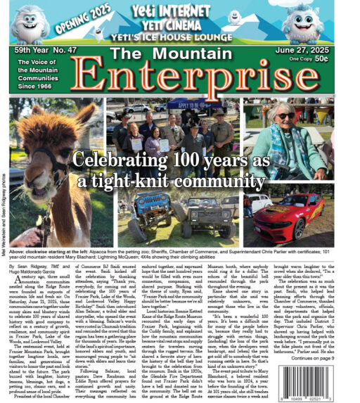 The Mountain Enterprise June 27, 2025 Edition