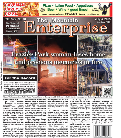 The Mountain Enterprise July 4, 2025 Edition