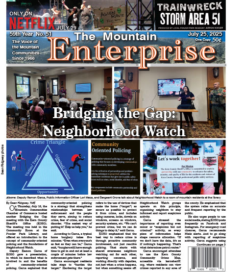 The Mountain Enterprise July 25, 2025 Edition