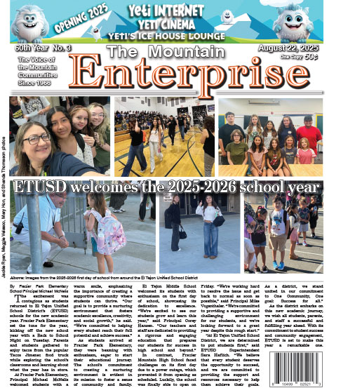 The Mountain Enterprise August 22, 2025 Edition