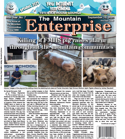 The Mountain Enterprise September 19, 2025 Edition