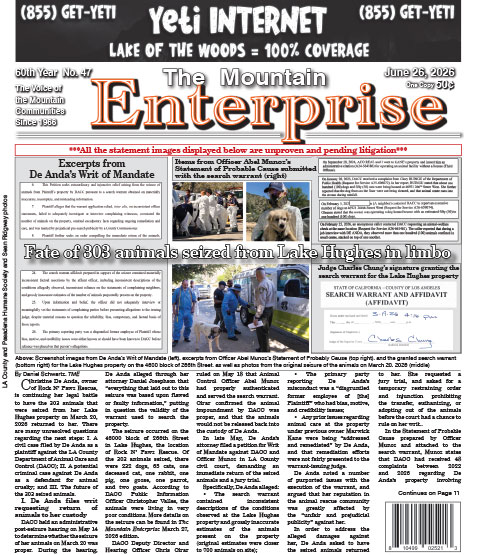 The Mountain Enterprise June 26, 2026 Edition