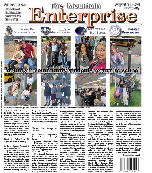 The Mountain Enterprise August 21, 2026 Edition