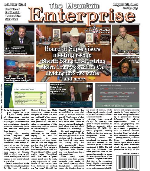 The Mountain Enterprise August 28, 2026 Edition
