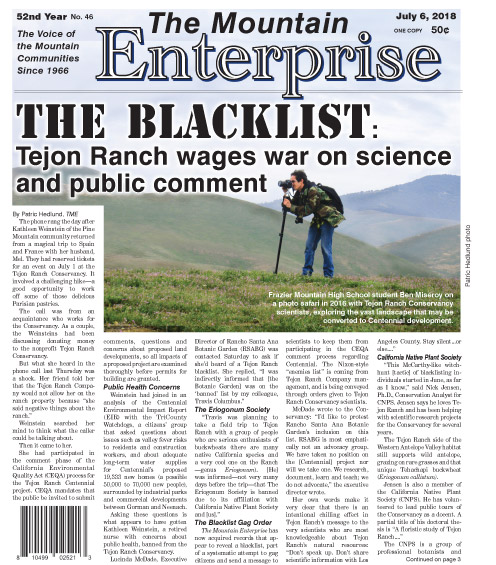 The Mountain Enterprise July 6, 2018 Edition