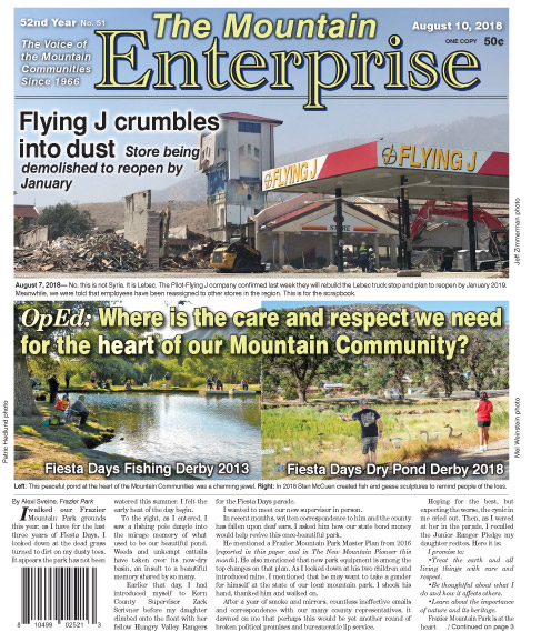 The Mountain Enterprise August 10, 2018 Edition