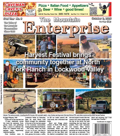 The Mountain Enterprise October 2, 2026 Edition