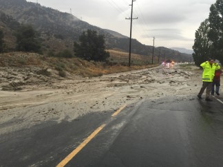 Flooding is also occurring east of Frazier Park. Harry Spyrka sent  photos to Breaking News of the eastern flooding on Frazier Mountain Park Road.
